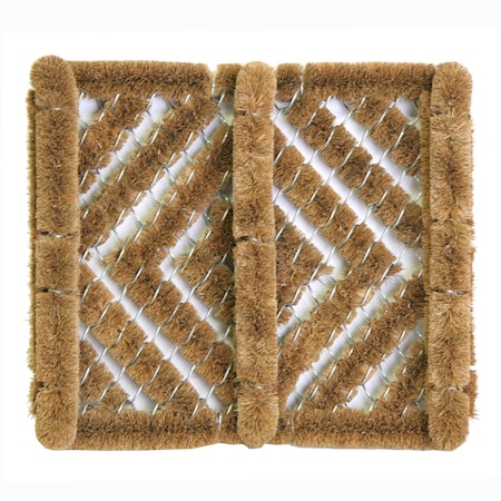 Sports Licensing Solutions Sports Licensing Solutions 12 in. W X 14 in. L Brown Adirondack Coir Boot/Shoe Scraper 58778